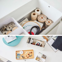 山崎実業 裁縫箱 タワー 約W27×D14×H12cm ホワイト YJ5060 1個