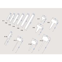 大和プラスチック Fー3 たんざく 9cm ホワイト 4903266750312 1個（直送品）