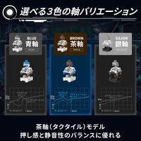 ゲーミングキーボード 有線 メカニカル （茶軸/タクタイル） 着脱式 RGB TK-VK310TBK エレコム 1個