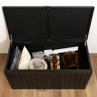 不二貿易 収納BOXベンチ 幅1090×奥行515×高さ550ｍｍ ブラック 38357 1台（直送品）