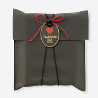 ヘッズ 不織布パーツ付ギフトバッグ S/チャコール FPC-BS 1袋（10枚入）