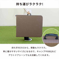 三栄コーポレーション 屋外利用、水洗い可能 ラタン調 折りたたみガーデンテーブル・チェア 7点セット A1--MKT180TBL7S_AS（直送品）