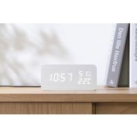 アイリスオーヤマ デジタル置時計 ホワイト ICW-01WH-W 1台