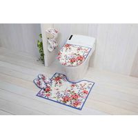 ヨコズナクリエーション トイレマット アムール 58×65cm レッド 392136 1個（直送品）