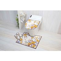 ヨコズナクリエーション トイレマット アムール 58×65cm イエロー 392137 1個（直送品）