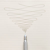 無印良品 アルミ丸軸万年筆 ファイン 黒インクカートリッジ1本付 1セット（100本） 良品計画