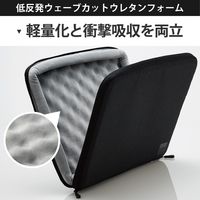 パソコンケース 15.6インチ ノートパソコン タブレット 撥水加工 衝撃吸収 ブラック BM-IBSP15NBK エレコム 1個（直送品）
