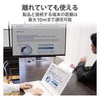 Miracast ミラキャスト レシーバー ワイヤレスHDMI ミラーリング アクセスポイント LDT-MRC03 エレコム 1個（直送品）