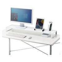 サンワサプライ スチール製机上ラック(W1000mm・ホワイト) MR-LC209WN 1台（直送品）