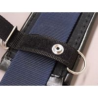 フジタ 鳶壱 帆布とレザーの胴当サポーター ブラック 11581898　1個（直送品）