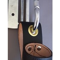 フジタ 黒革溶接棒入れステン底付 LX-16BK 1個