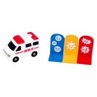 Pirates Factory おフロで救急車みずでっぽう おもちゃ付き入浴剤 25g (1包入) AMBBH 21640（直送品）