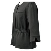 フォーク nuovo ニットオーバーブラウス（７分袖） チャコールグレー ７号 FB71422ー55-7（直送品）