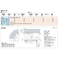 オークラ輸送機 樹脂ローラーコンベヤ BES16030RX90 1P（直送品）