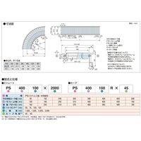 オークラ輸送機 ステンレスローラーコンベヤ PS25075X2000 1P（直送品）