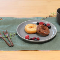 スタッキングプレート　Φ２０５ｍｍ　アリビオ　ＬＧＹ 77492 1箱（6個入り） 不二貿易（直送品）