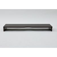 YAMAZEN  木製 デスク上スタンド 机上台 モニター台 幅800×奥行250×高さ80mm  ココアブラウン  MDTS-8025(CCB)（直送品）