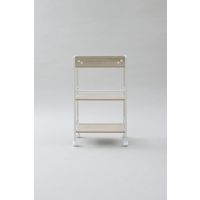 YAMAZEN キャスター付リビングラック3段 YZCR-3(NM/IV) 1台（直送品）