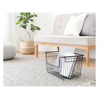 YAMAZEN ワイヤーバスケット L ブラック DWB-L(BK)* 1個