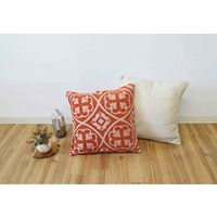 ケーアイジャパン クッションカバー カラン オリエンタル 45×45cm レッド 378149 1個（直送品）