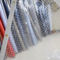 上村産業 防炎糸入り透明ビニールカーテン 0.3mm厚 c-030-360-400 1枚（直送品）