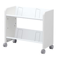 サンワサプライ 高耐荷重ファイルワゴン 幅700×奥行335×高さ623mm ホワイト WG-302N 1台（直送品）