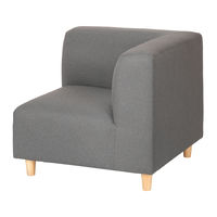 【アウトレット】【軒先渡し】オフィスラウンジ コーナーソファ 幅800mm グレー 284866 1台（直送品）