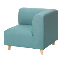 【アウトレット】【軒先渡し】オフィスラウンジ コーナーソファ 幅800mm ミントブルー 284927 1台（直送品）