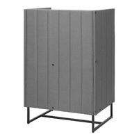 【軒先渡し】パネルソファ 両肘 幅810mm グレー 285276 1台（直送品）