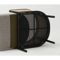 【車上渡し】桜屋工業 RESTAREA ハミルトン 屋外設置可 ガーデンソファ L 2人掛 幅1260mm ブラック×グレー 1台（直送品）