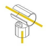 スペーシア プラスチックジョイント(角度用) PJ-403G ダークグレー 1セット(20個)（直送品）