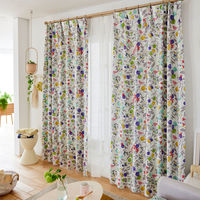 スミノエ デザインライフ セミオーダー カーテン フルーツトリ 1800×1700mm グレー 1セット(2枚入)（直送品）