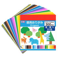 トーヨー 徳用折紙15.0ｃｍ　300枚　23色調 090204 1冊