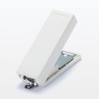 無印良品 ポリカーボネイト携帯用ステープラー 針付き 白 良品計画