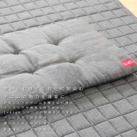 1枚 デニム調 フリーシート クッション ブラック 約43×120cm 長座布団 インテリア かわいい おしゃれ インディゴ 在宅ワーク（直送品）