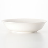 無印良品 磁器ベージュ鉢 中 約直径19×高さ4.5cm 良品計画