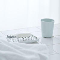 無印良品 ステンレスソープディッシュ 約幅11×奥行8×高さ1.5cm 1セット（2個） 良品計画