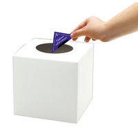 【イベント用品・販促用品】ササガワ 抽選箱 小 白 37-7906 1個