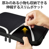 パソコンケース PCバッグ 11.6インチ スリーブポケット付き 撥水加工 ブラック BM-IBPT11NBK エレコム 1個