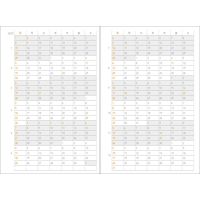 ダイゴー 【2023年版】フレームマンスリー手帳 A6変型 日曜始まり ネイビー E8241 1冊（直送品）