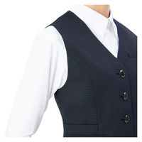 カーシーカシマ CONFIDENCE SUITS ベスト ブラックチェック 11号 EAV851 1着