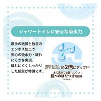 丸富製紙 Hanatabaパルプボタニカルシャワートイレット12Rダブル 611337 1セット(8パック)