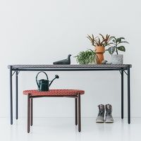 杉田エース WAーテーブル ロング ブルー 660187 1台（直送品）