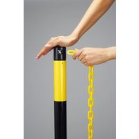 日本緑十字社 2WAYスタンド(チェーンスタンド) RCSー1TR 高さ960mm 黄/黒 141131 1台（直送品）