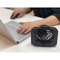 CROSS(クロス) コードレス空調ファン Cross-fan(クロスファン)グレー 2個セット GS1-004 1セット（直送品）