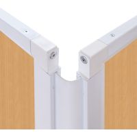 トーカイスクリーン 折りたたみ3連スクリーン 幅1884×奥行476×高さ1803mm 抗菌 ナチュラル SAN-1818 ナチュラル 1台（取寄品）