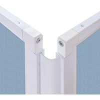 トーカイスクリーン 折りたたみ3連スクリーン 幅1884×奥行476×高さ1803mm 抗菌 ブルー SAN-1818 ブルー 1台（取寄品）