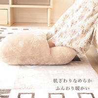 1枚 足ポカ ブラウン 足 冷え性 対策 クッション おしゃれ かわいい 冬 暖かい 節電対策 便利 車中泊 アウトドア 寒い（直送品）