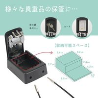 【キーボックス】カール事務器 スペアキーボックス（ワイヤー吊り下げタイプ）黒 CKB-S03-K 1個