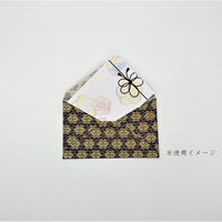 鳥居 ミニ封筒 金襴(きんらん) 紫 FM-305-M 1枚（直送品）